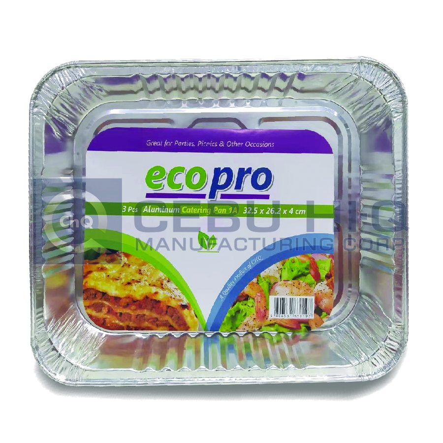 Aluminum Catering Pan · Size #1A · 32.5×26.2×4 cm