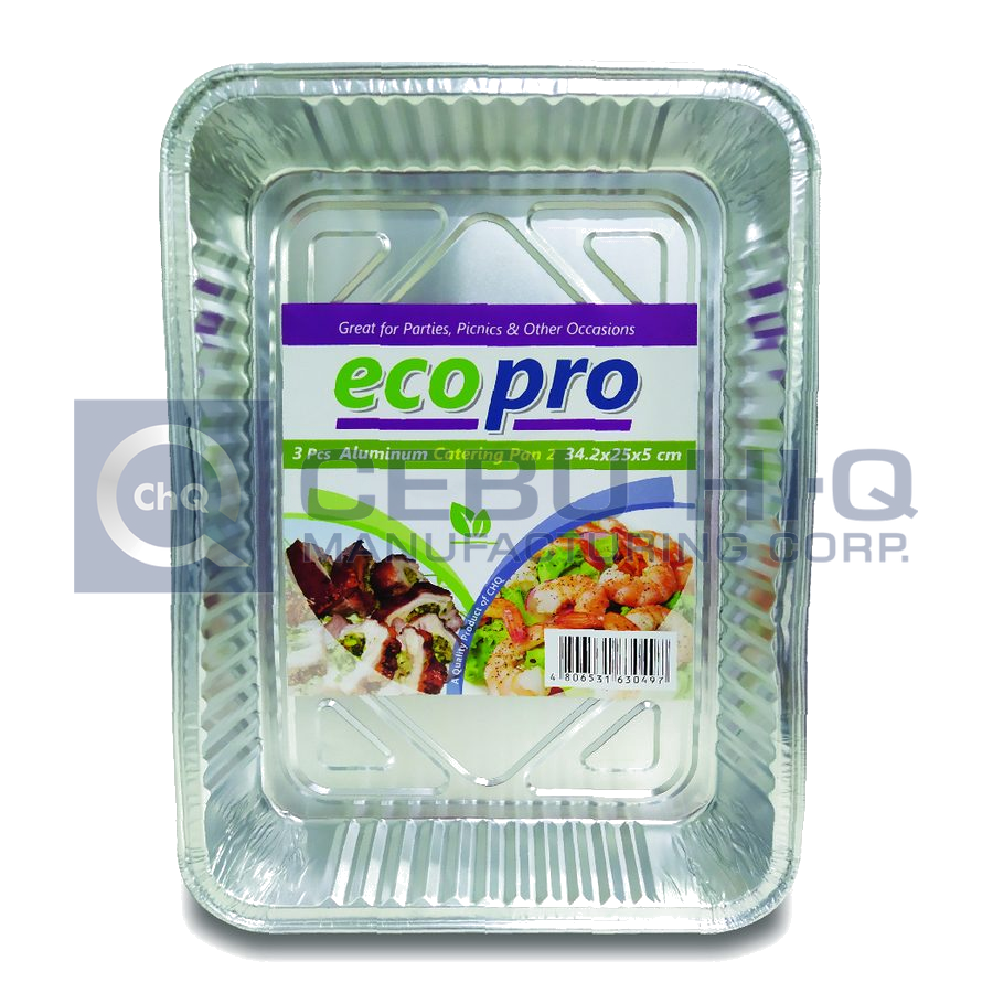 Aluminum Catering Pan · Size #2 · 34.2×25×5 cm