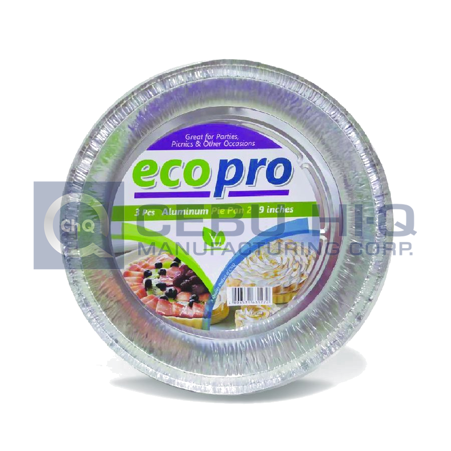 Aluminum Pie Pan · Size #2 · 9″ · ⌀18.5×4.3 cm — Front view