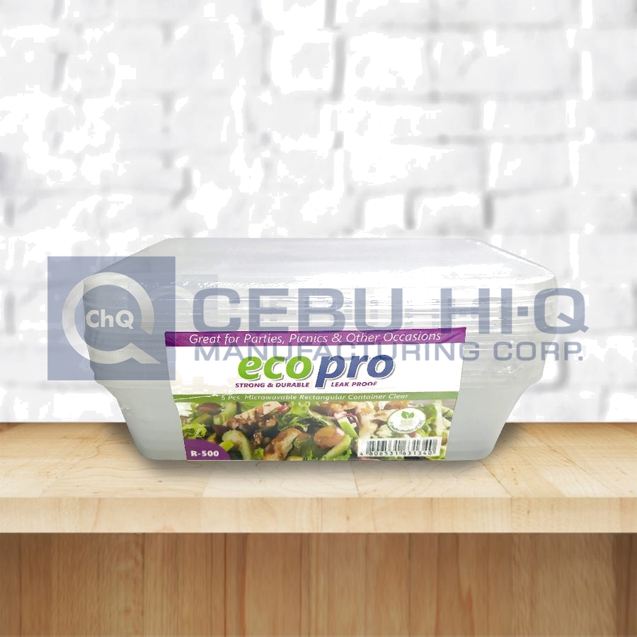 Plastic Container · White · R-500 — Front view