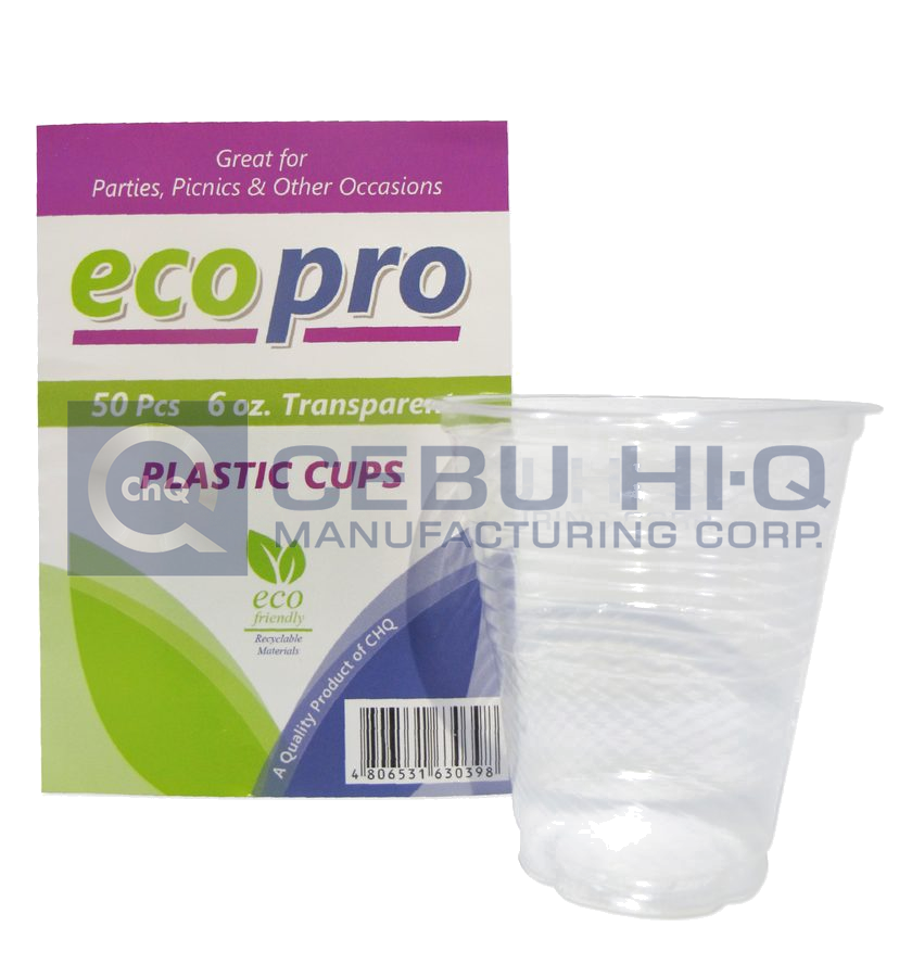 Plastic Transparent Cups · 6 oz · 50 pcs