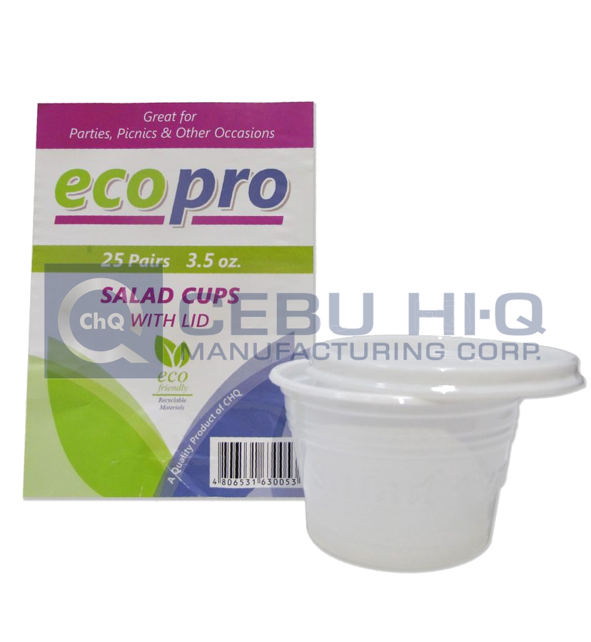 Salad Cup With Lid · 3.5 oz · 25 pcs