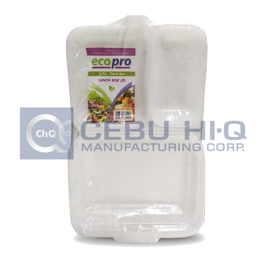 Styro Lunch Box 2D with cover